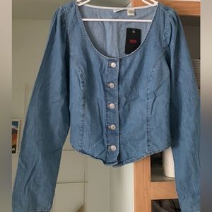 Levi’s Faux-Denim Top